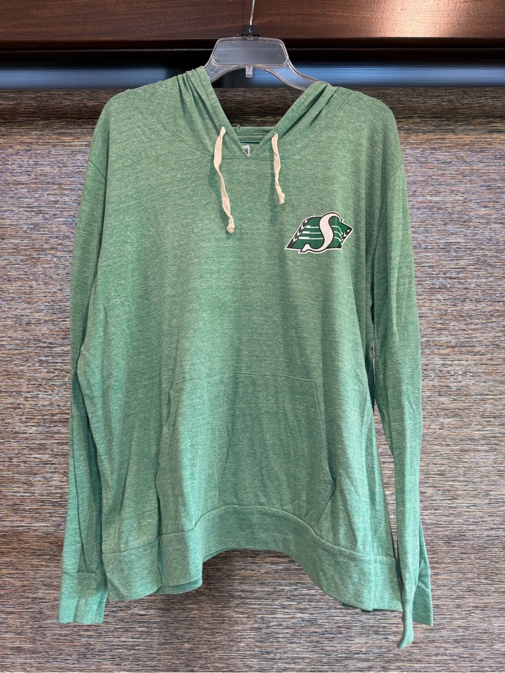 New Era Women's Green V-Neck Lightweight Pullover Hoodie 2XL